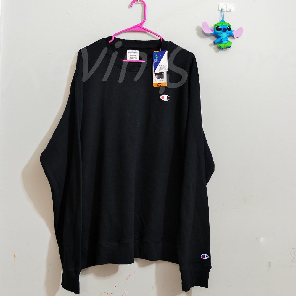 Champion Men’s French Terry Sweatshirt Black